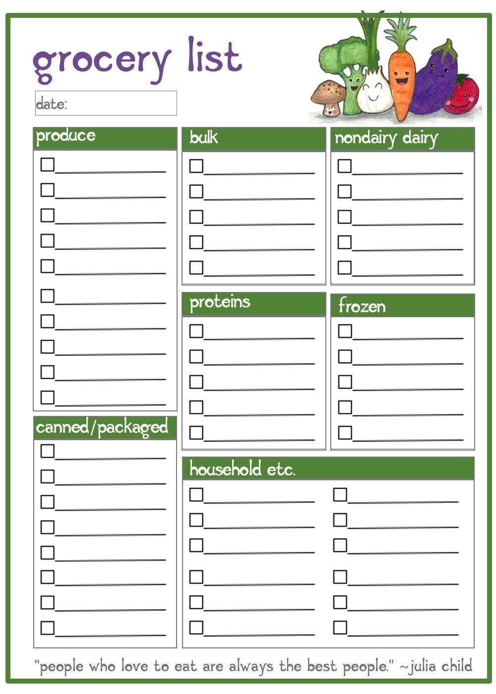 The Ultimate Healthy Vegan Grocery List A Printable Free Printable 