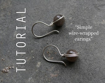 Tutorial: Simple Wire-Wrapped Earrings