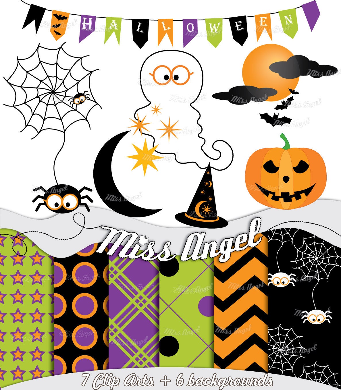 halloween clip art sheet - photo #2