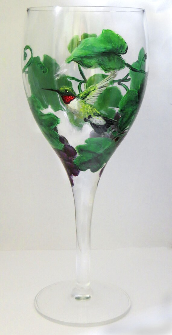 Grape Vine Wine Glass