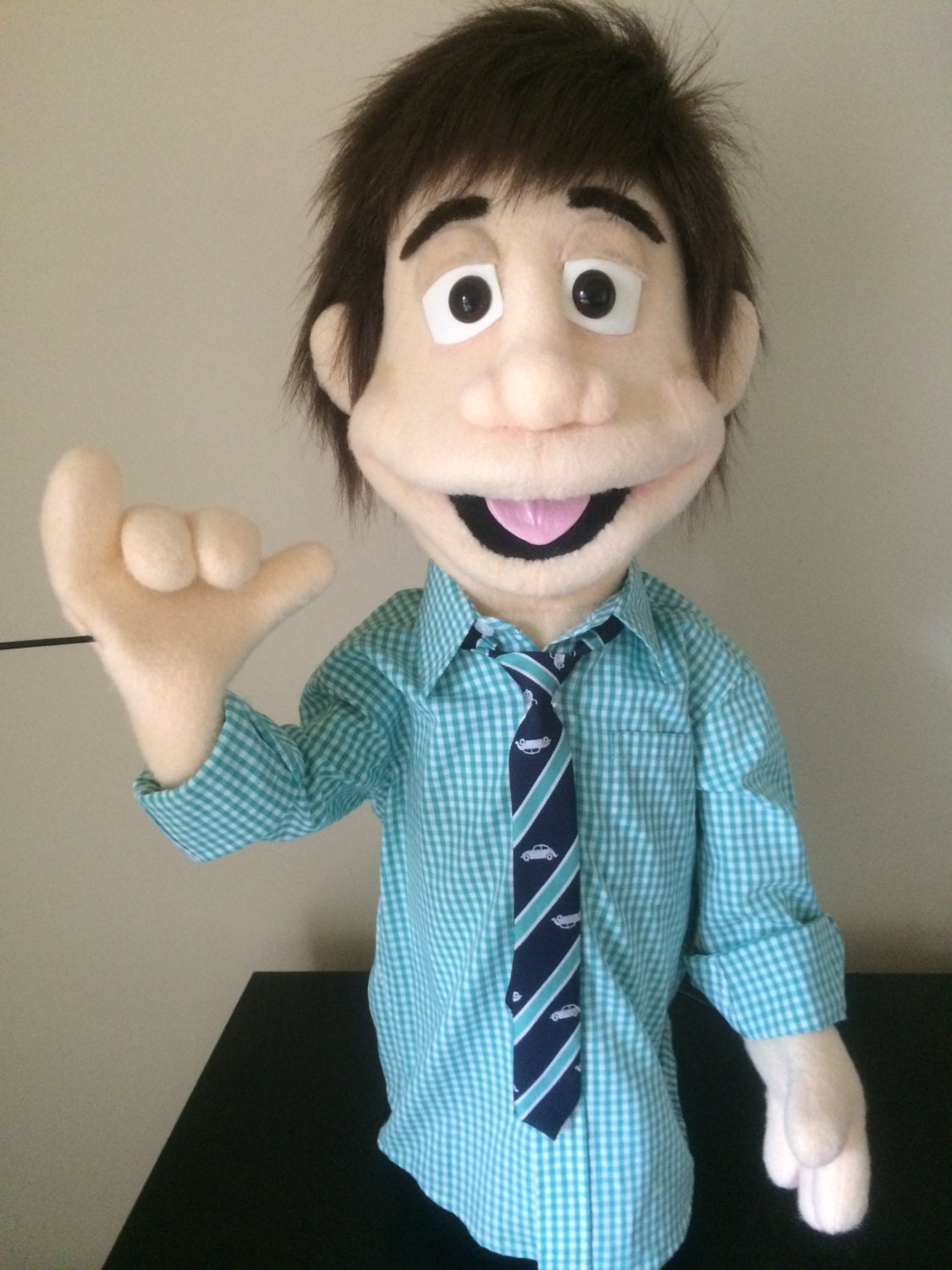 Custom Made Professional People Puppet Boy / Man / muppet with