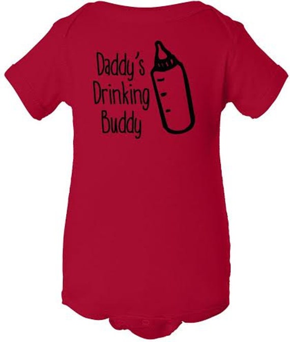 daddy's drinking buddy baby shirt