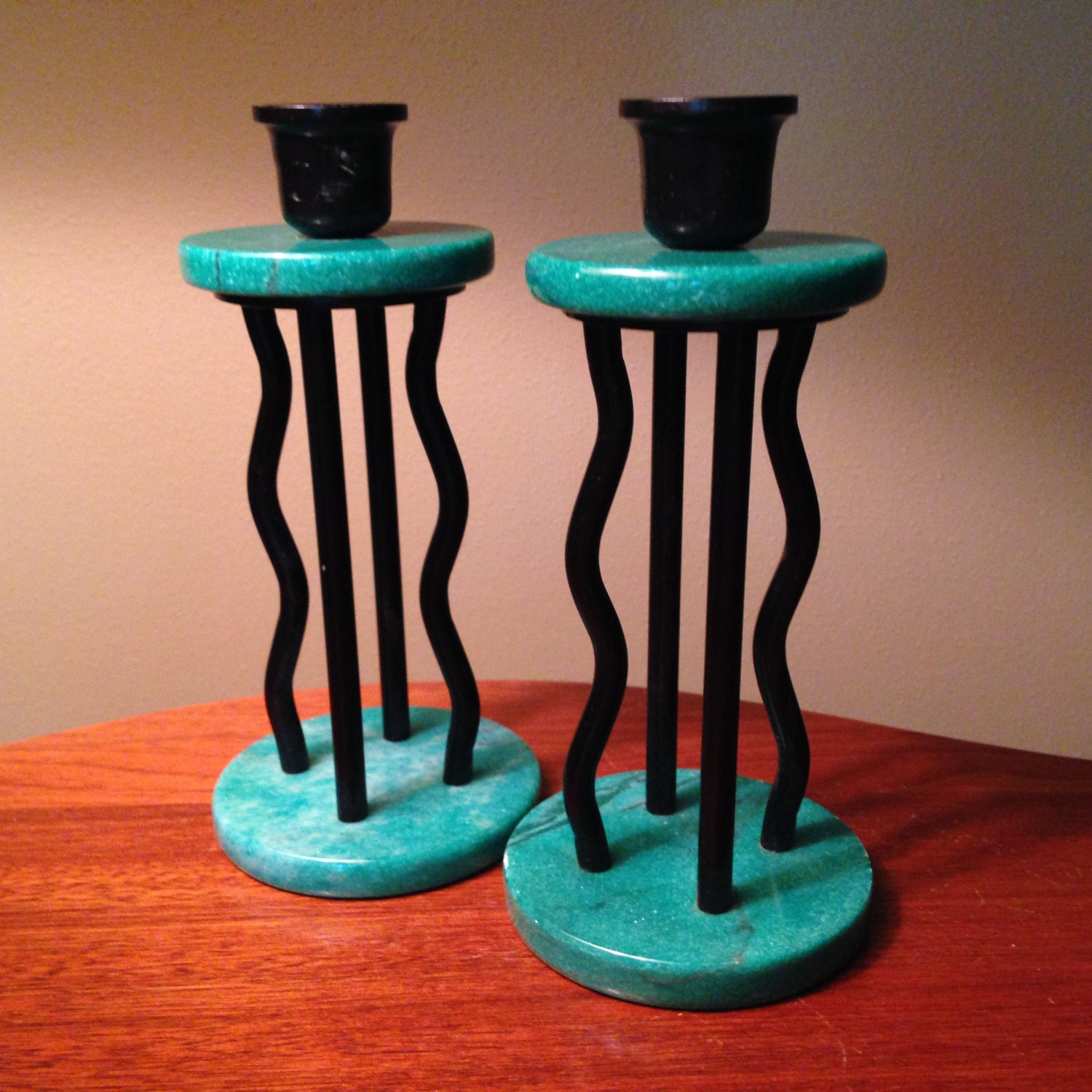 Vintage funky candle holders