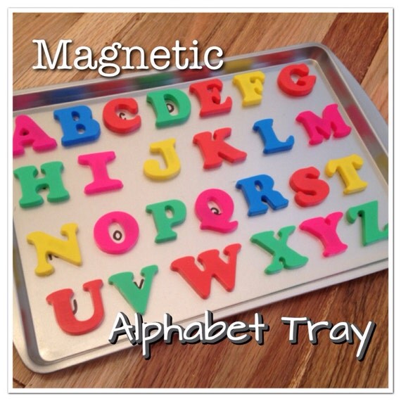 Items similar to Alphabet Tray Travel Busy Bag Activity on Etsy