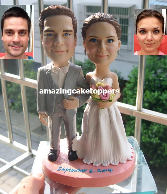 custom cake toppers funny 3D wedding cake topper figurine cake decoration wedding keepsake