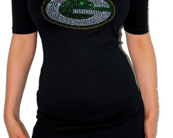 green bay packers rhinestone shirt