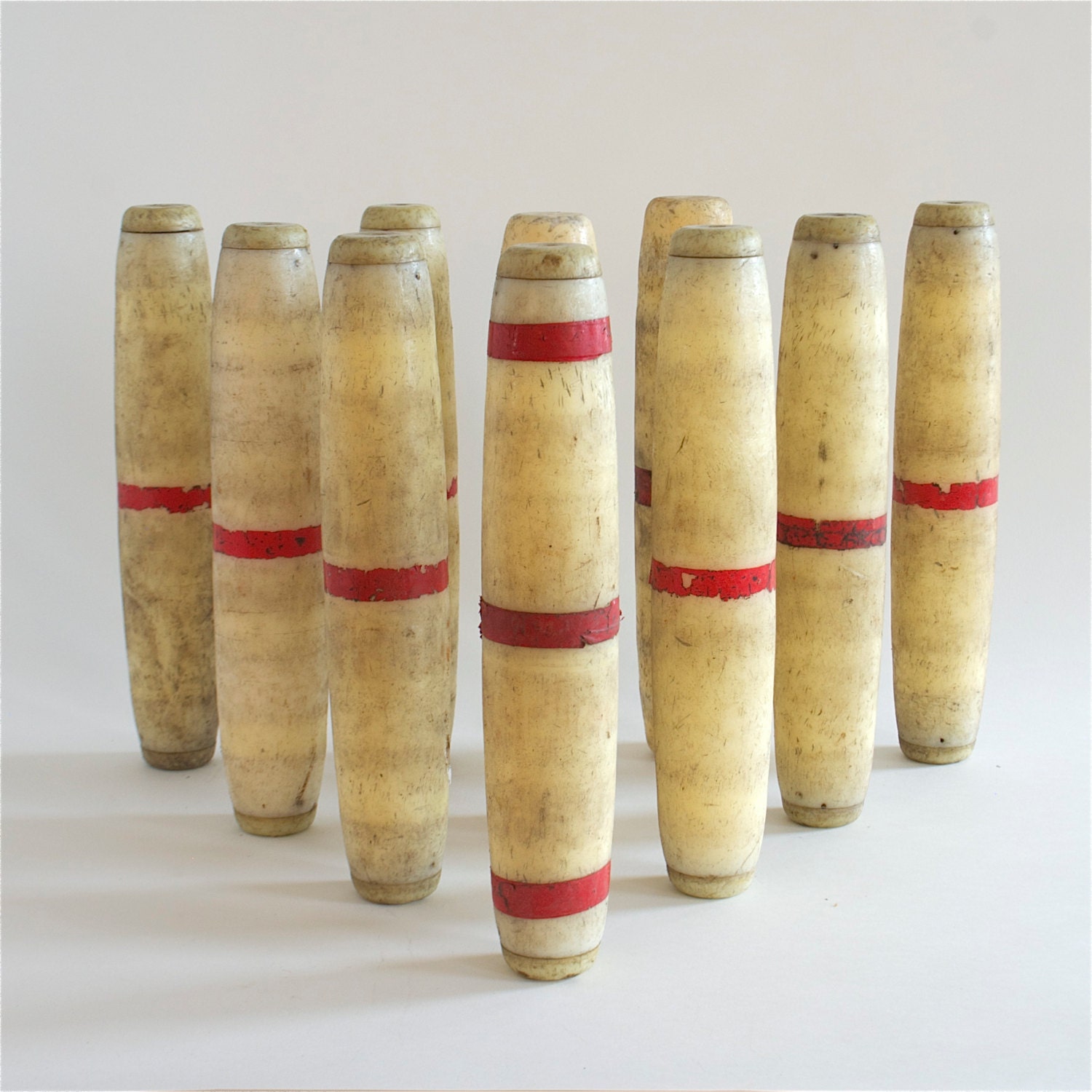 Vintage Candlepin Bowling Pins