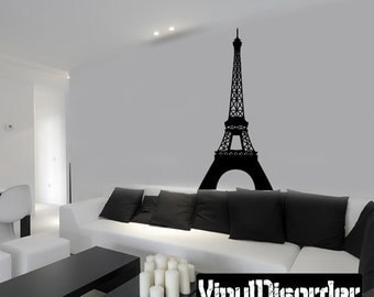 Paris Eiffel Tower Wall Decal - Vinyl Decal - Car Decal - skylinebuildingsal07ET