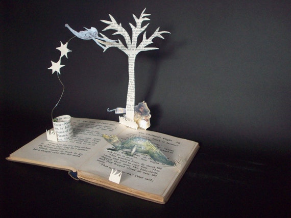 Peter Pan Book Sculpture