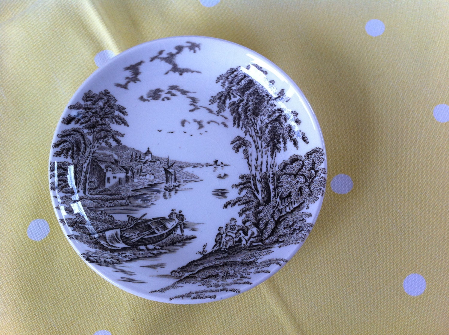 Myott China Staffordshire Ware England Coaster LAKESIDE