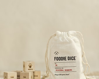 Foodie Dice™ //  Inspiration for seasonal dinners - Pouch set