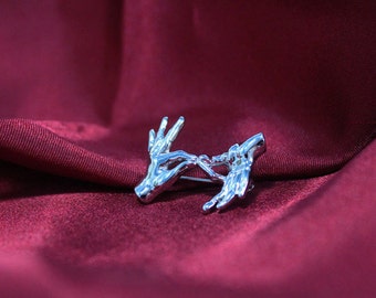 Interpreter sign brooch