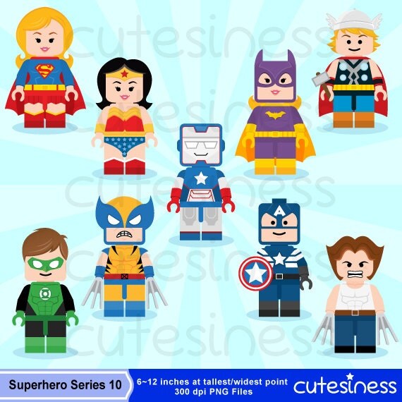 superhero clipart etsy - photo #16