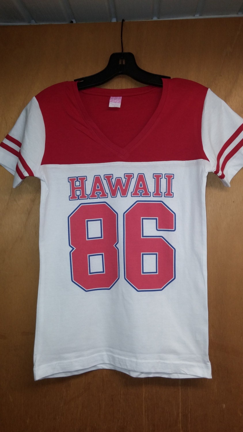 Download Hawaii 86 Vintage Football Jersey T-Shirt by BuffaloPrintsNJ