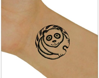 Temporary Tattoo Raccoon Waterproof Ultra Thin Fake Tattoos