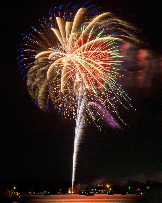 Items similar to Fireworks Photograph, Fine Art Print, 4th of July