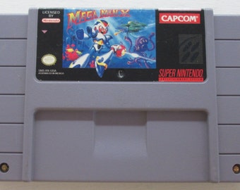 SNES Mega Man X by Capcom Super Nin tendo Game Cartridge, Clean