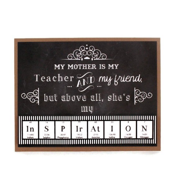 uh periodic table Mothers Mom Chemistry Day to Science Card similar Table Periodic Items