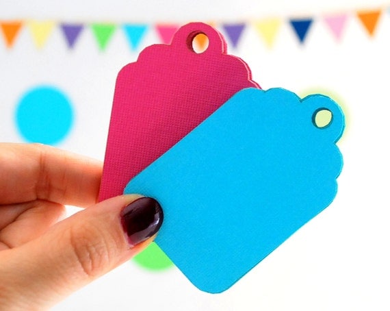 36 Hang Tags, Gift Tags, Price Tags, Hang Tag Die cuts, Twine is not included, High Quality Cardstock A722 Il_570xn