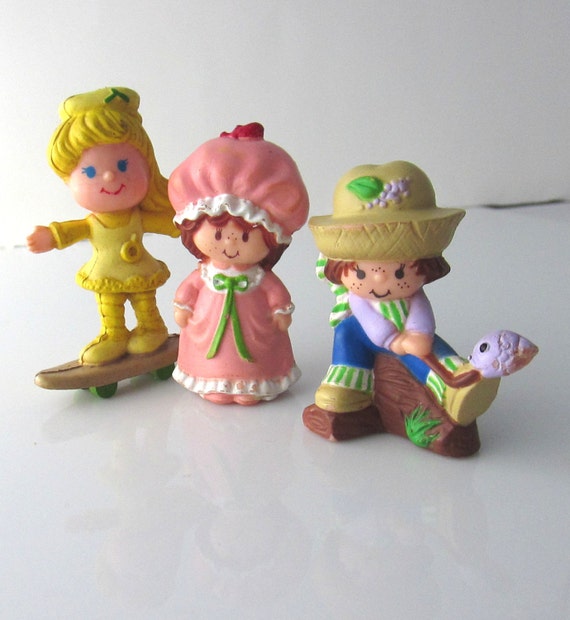 strawberry shortcake mini figures set of 3 lemon strawberry shortcake mini figures set of 3 lemon