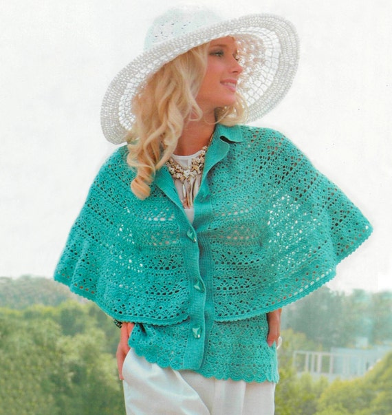 Crochet cape PATTERN detailed tutorial in ENGLISH for every