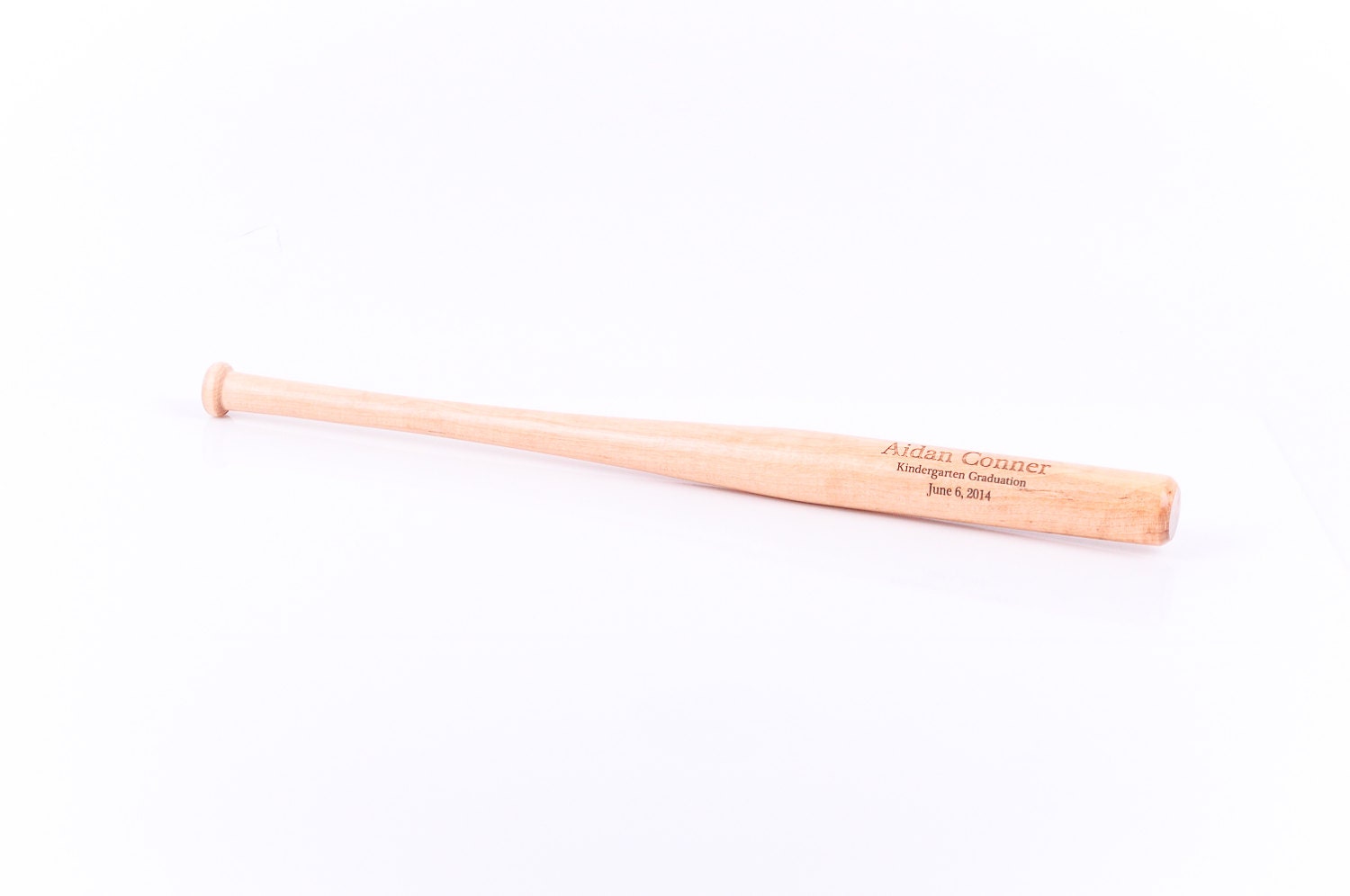 Personalized Mini BASEBALL BAT laser engraved wood