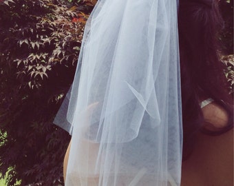Bachelorette veil- bachelorette party, white veil, bridal shower veil