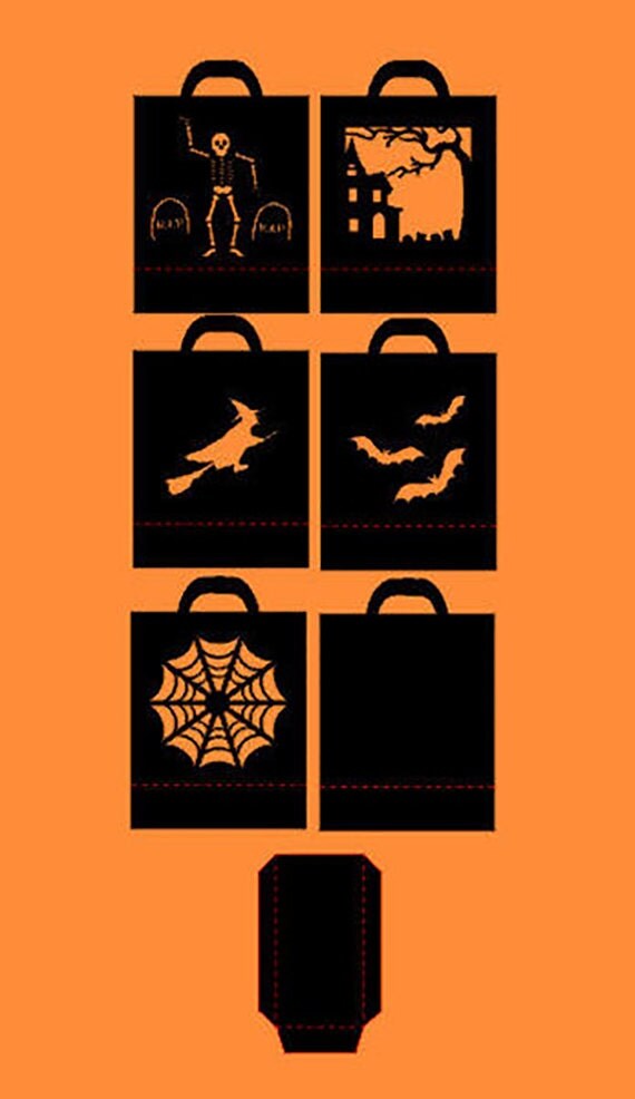 Download Set of 5 Halloween Bags SVG digital cutting by ...