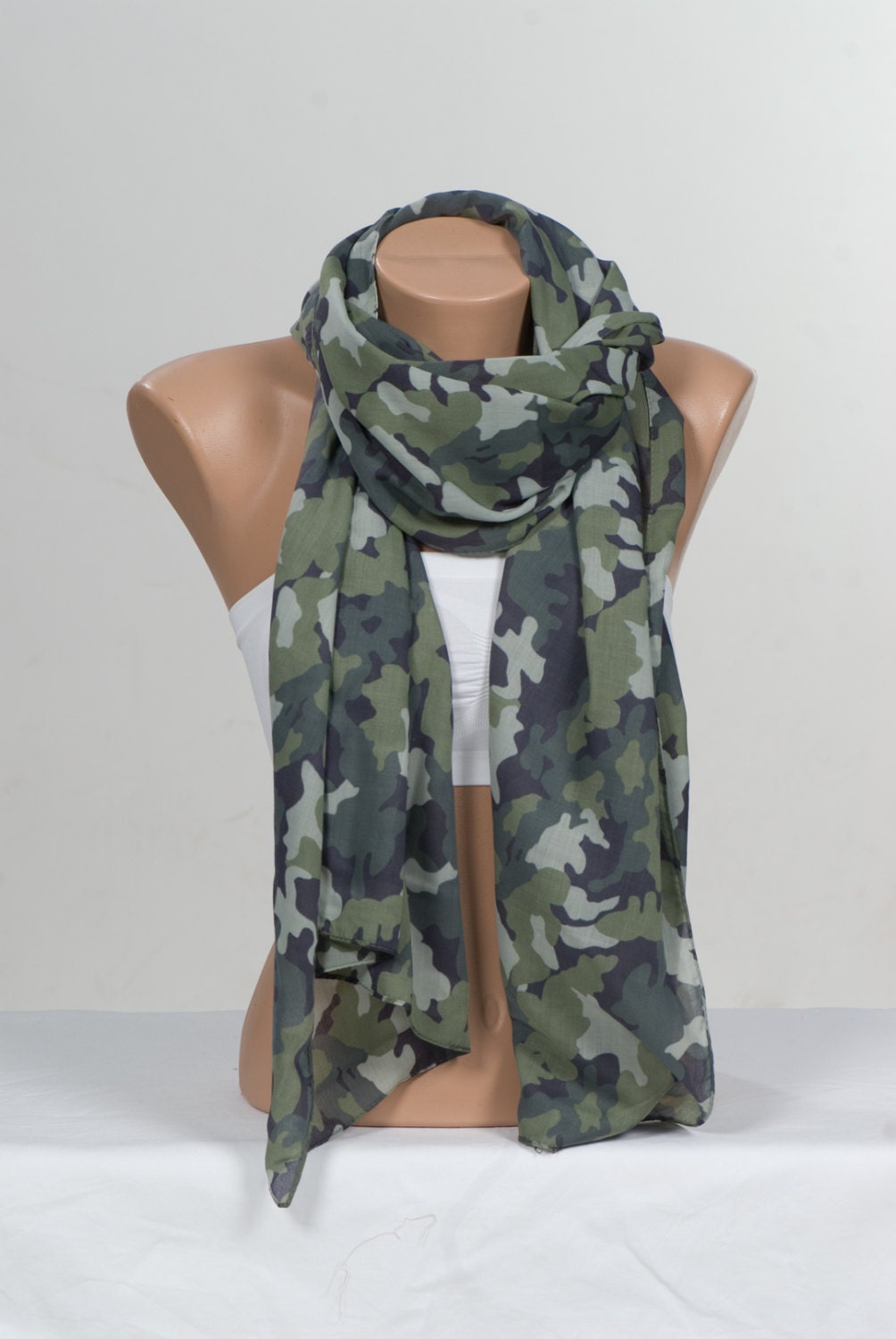 Mens Camouflage Scarf