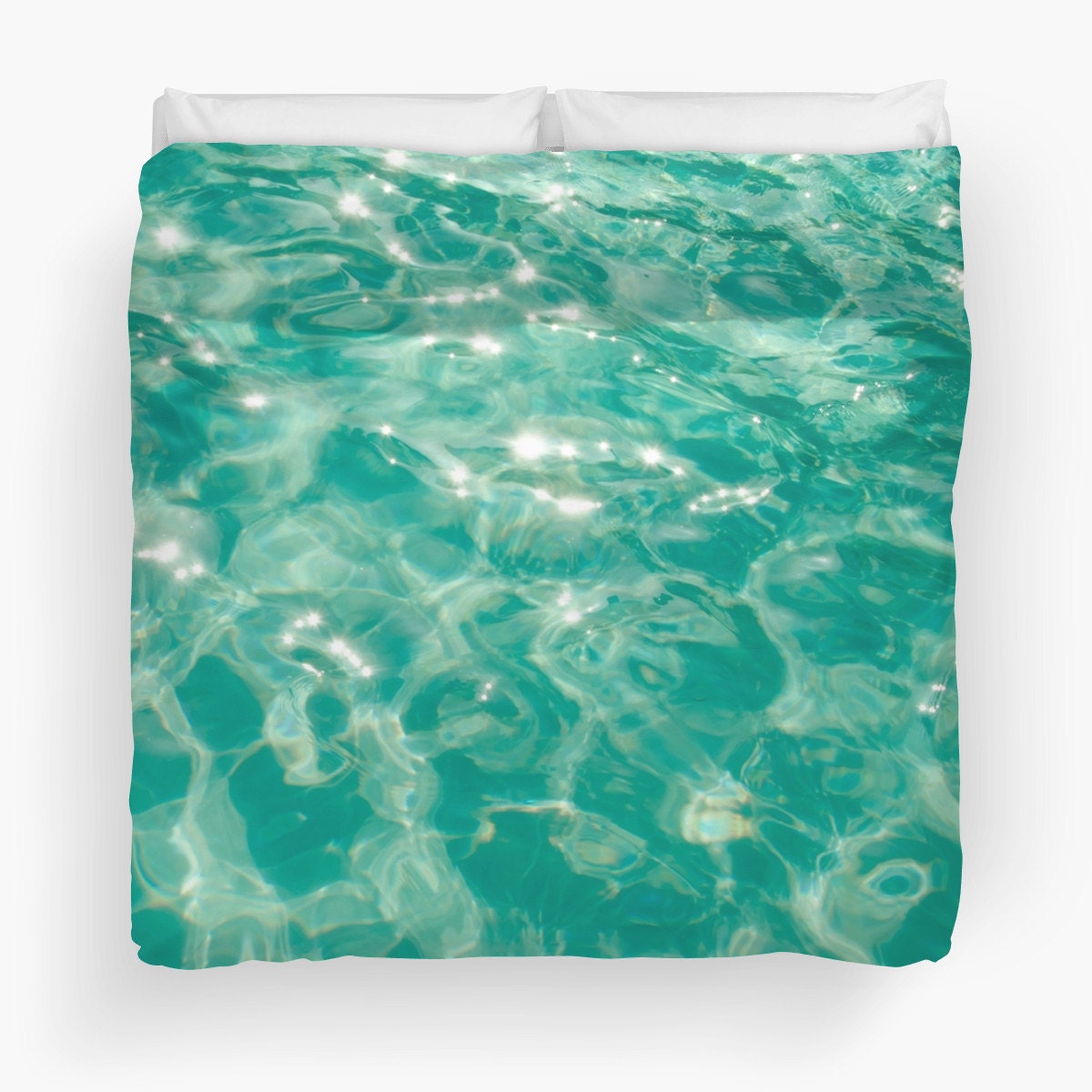 Turquoise water Duvet Cover Personalized Water Bedding Cover