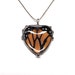 Real Monarch Butterfly Heart Necklace - Nature Art Jewelry