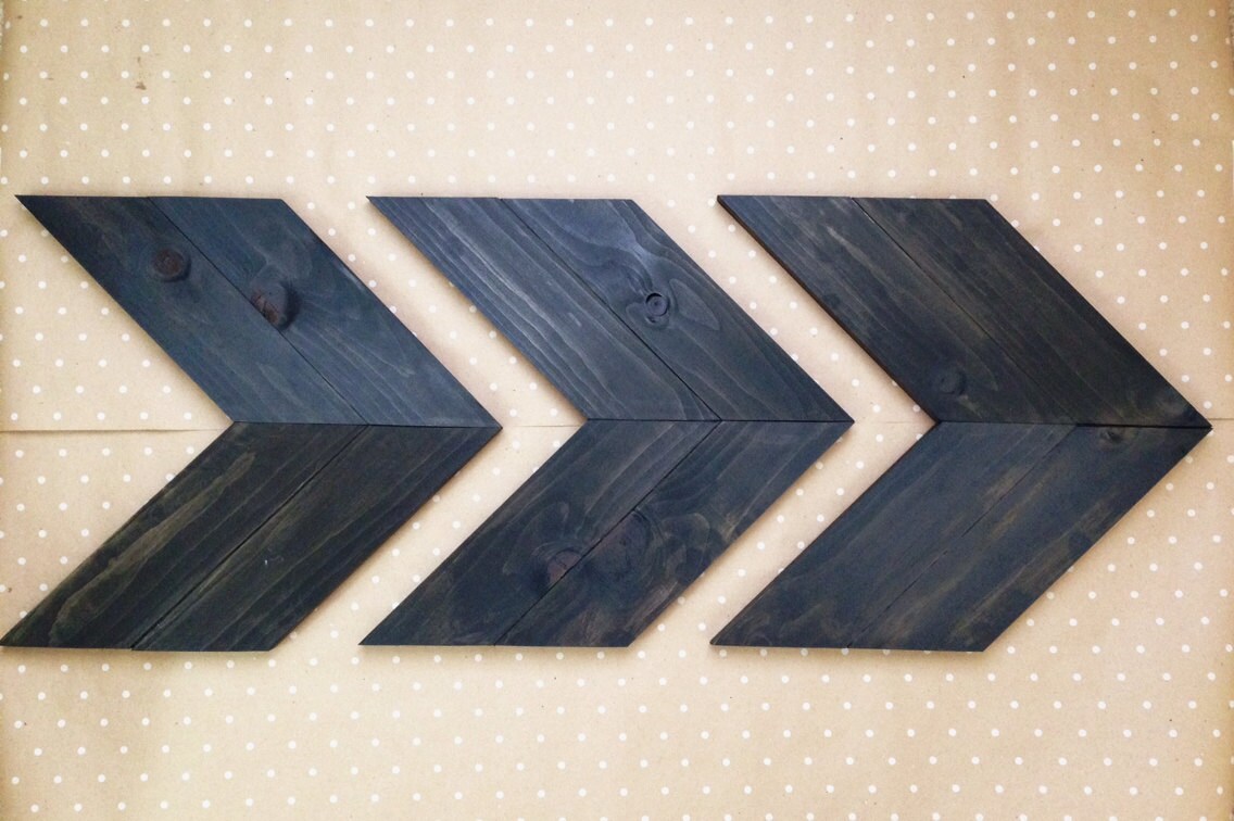 Wood Arrow Wall Art Chevron Home Decor