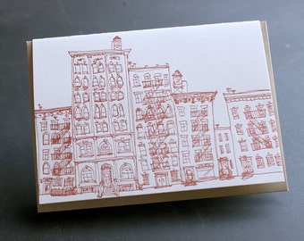 NYC - eight letterpress note cards