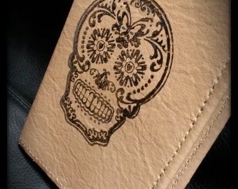 Skull leather stamp | Etsy