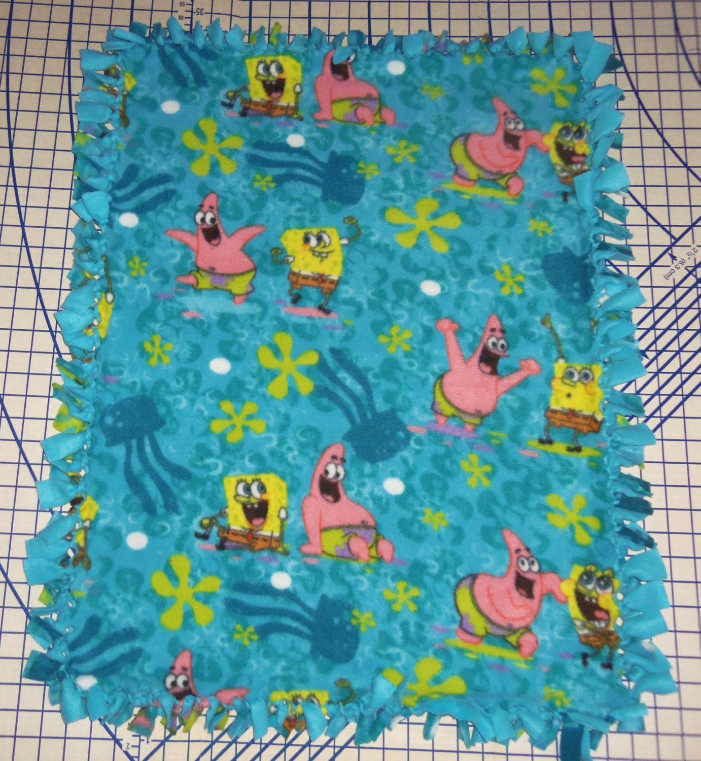 spongebob blanket and pillow