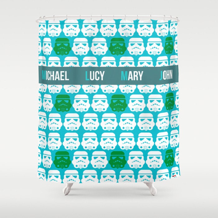 Star Wars Shower Curtain Personalized Modern Shower Curtain