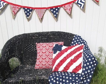 Patriotic Bunting Banner, 4TH of JULY, PARTY FLAGS