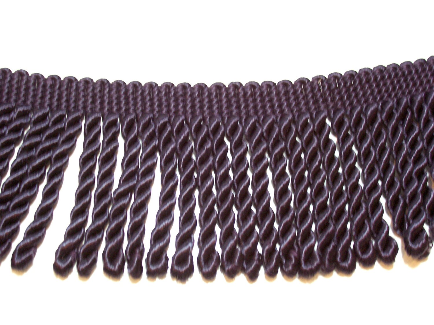 Dark Purple Bullion Fringe Sewing Trim 3 inches by GriffithGardens