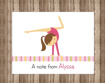 Gymnastics cards | Etsy