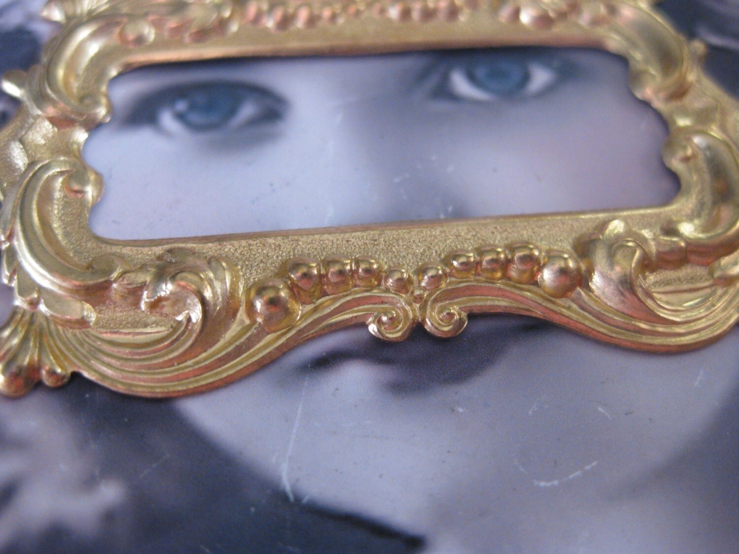 Raw Brass Frame Stamping 25RAW x2