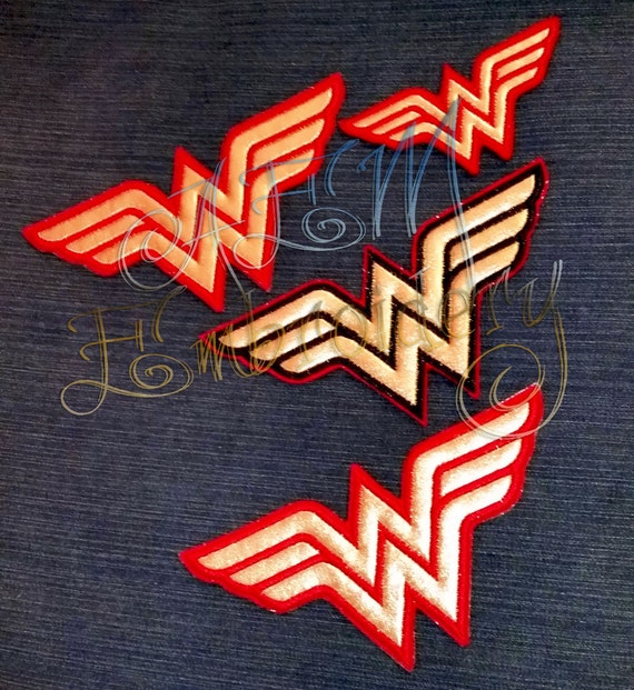 Wonder Woman Applique Logo Patch by AEMembroidery on Etsy