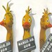 RESERVED for S. rubber chicken art - Chicken gone bad. Original oil painting by Vivienne Strauss.
