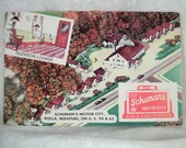 Schuman's Motor City - Route 66 - Souvenir Postcard from Rolla Missouri
