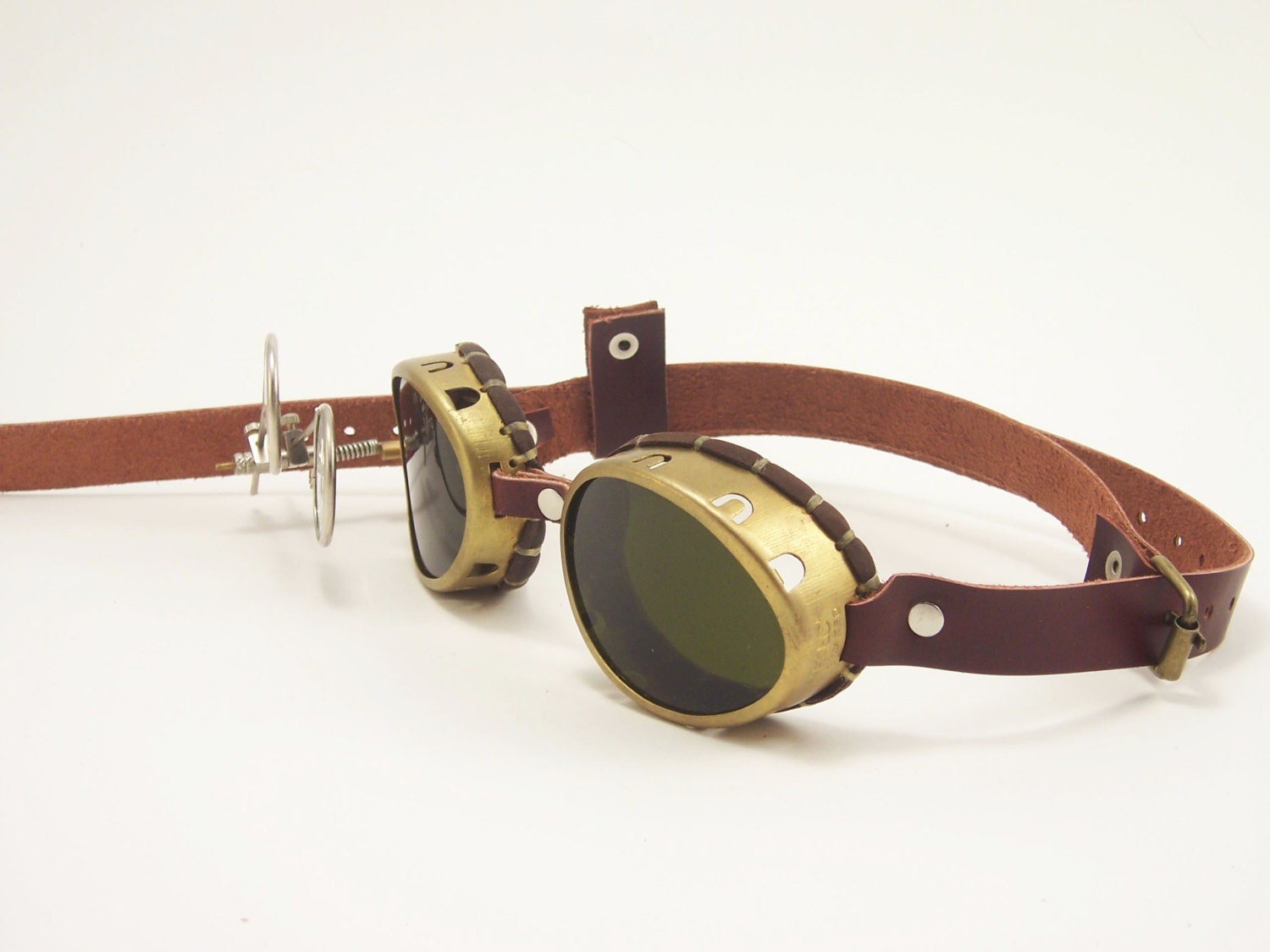 Steampunk Brass Goggles Sunglasses Larp Victorian By Brazendevice 5978