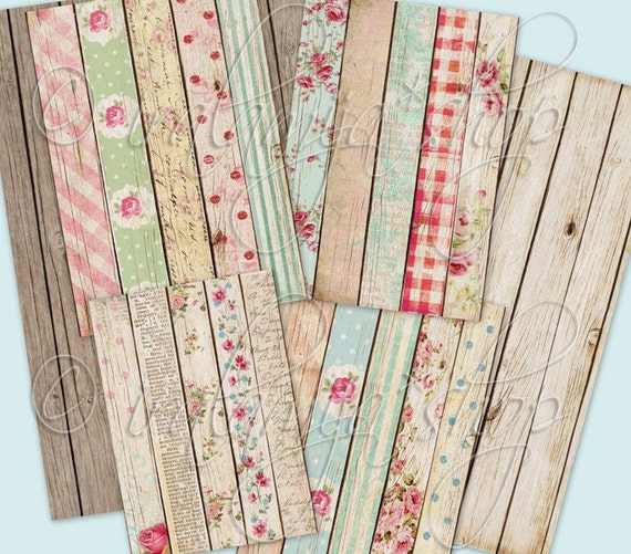 SHABBY WOOD фоны Коллаж цифровых изображений -printable загрузить файл-