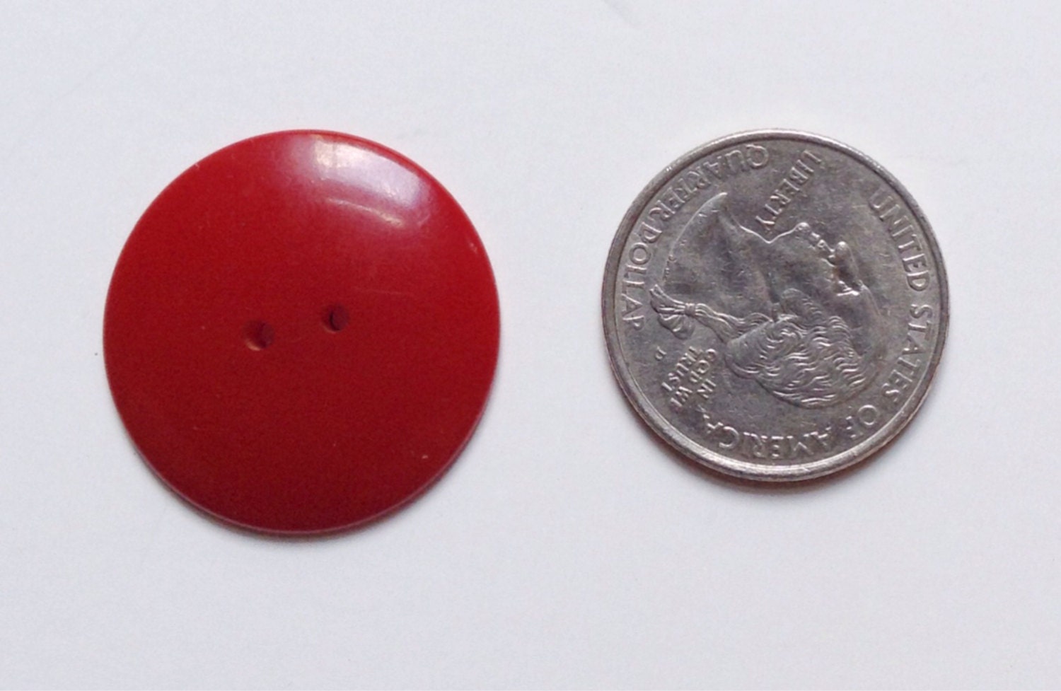Vintage Bakelite Red Buttons (set of 6) from WilburVintage on Etsy Studio
