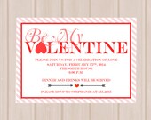 Printable Be My Valentine Invitation Il_170x135