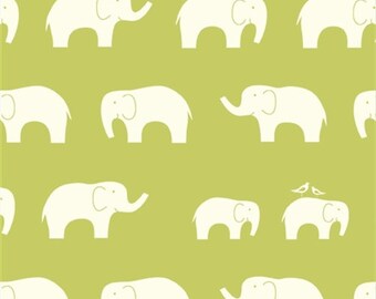 Sale,Birch Organic Fabric, Ellie Fam, Grass, by the yard