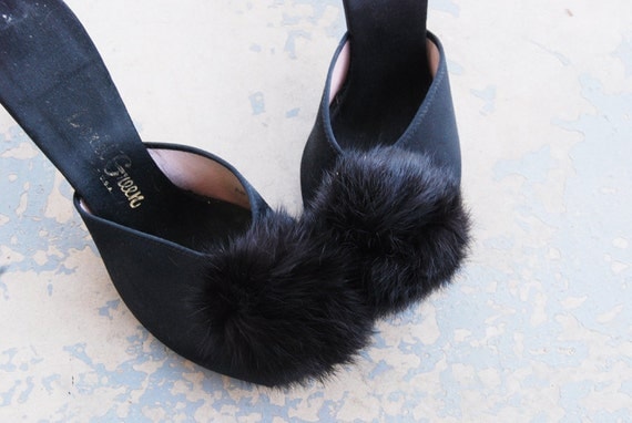 Mules D'intérieur Femme à Talon Compensé