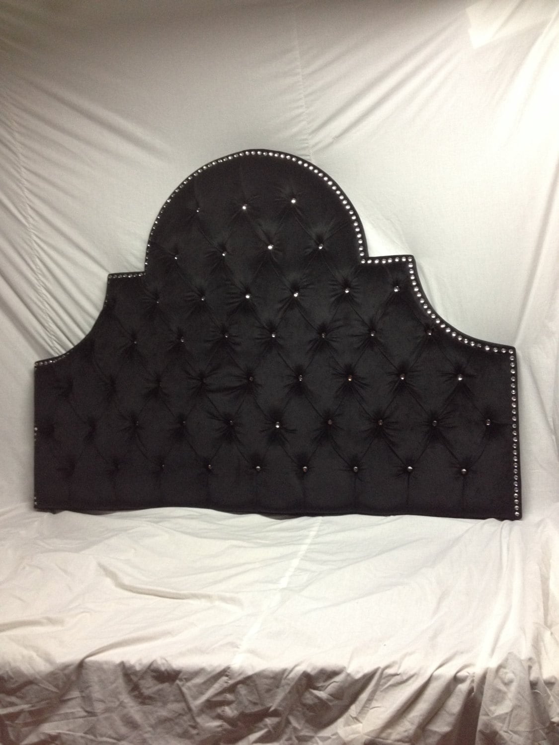 Night Sky Tufted Headboard with Rhinestones Queen